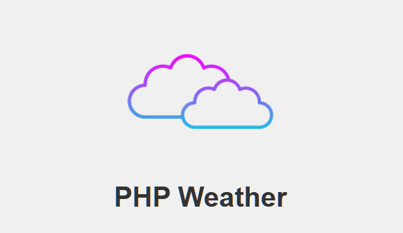 PHP Weather App Screenshot